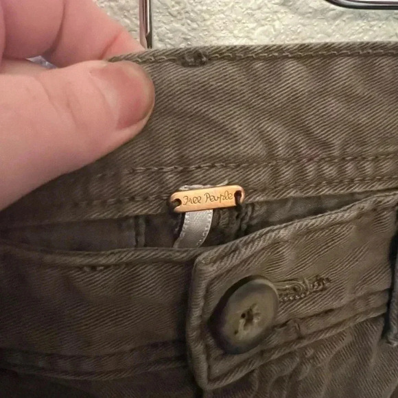 Free People Womens 0 Brown Tapered Leg pants Boho - Picture 2 of 8